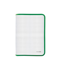 Mapa cu fermoar Economix A4 (plastic/verde) E31644-99